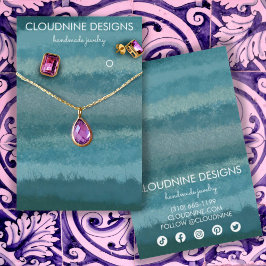 Icons der aquamarin Earring Necklace Juwelier Disp