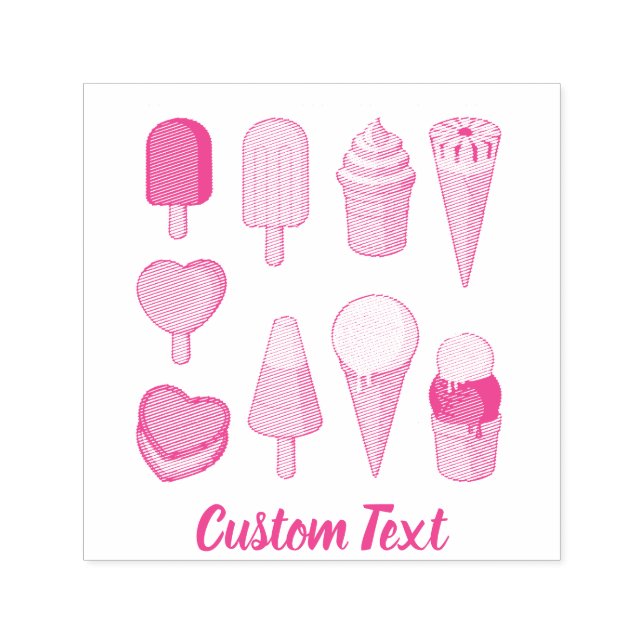 Icons für Eiscreme Permastempel (Design)