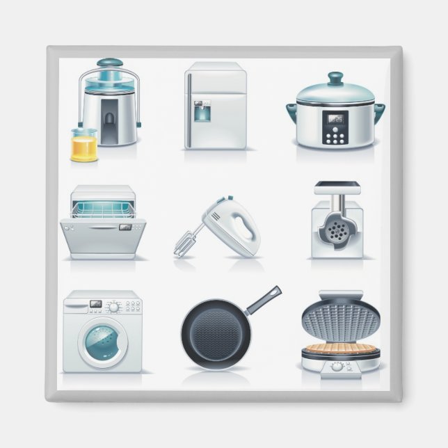 Icons für Haushaltsgeräte (5) Magnet (Vorne)