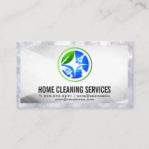 Icons für Hausreinigung   Maid-Services Visitenkarte