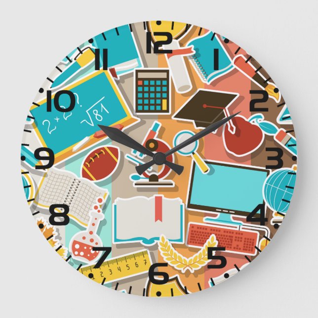 Icons für Schulgeräte Große Wanduhr (Vorderseite)