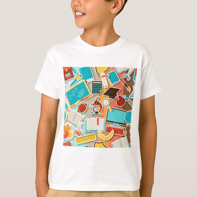 Icons für Schulgeräte T-Shirt (Vorderseite)