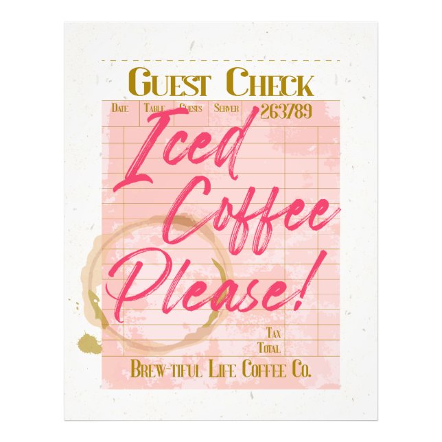 Icous Coffee Guest Karo Empfang Coffee Bar Lover Fotodruck (Vorne)