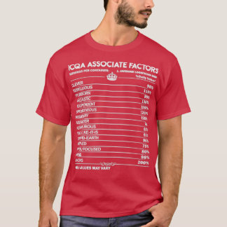 Icqa Associate Icqa Associate Icqa Associate Facto T-Shirt