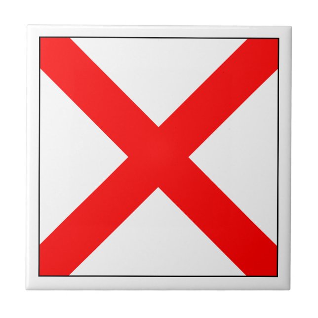 Ics-Flagge V Fliese (Vorderseite)