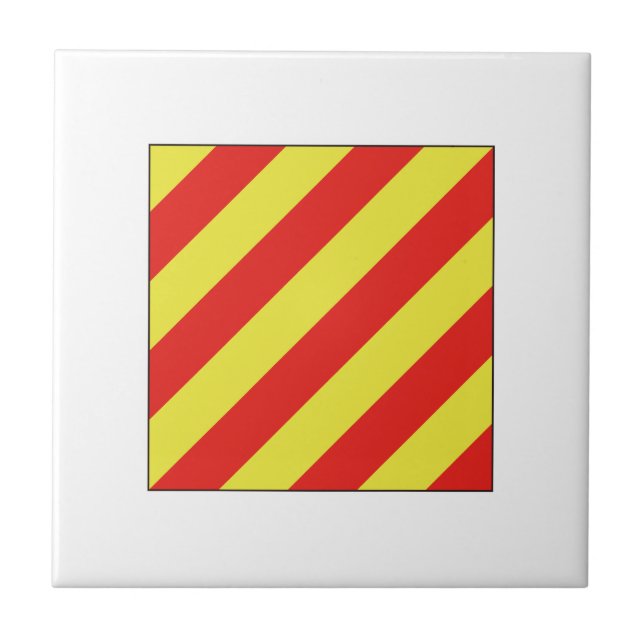 Ics-Flagge Y Fliese (Vorderseite)