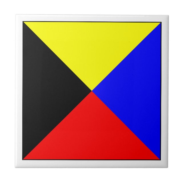 Ics-Flagge Z Fliese (Vorderseite)