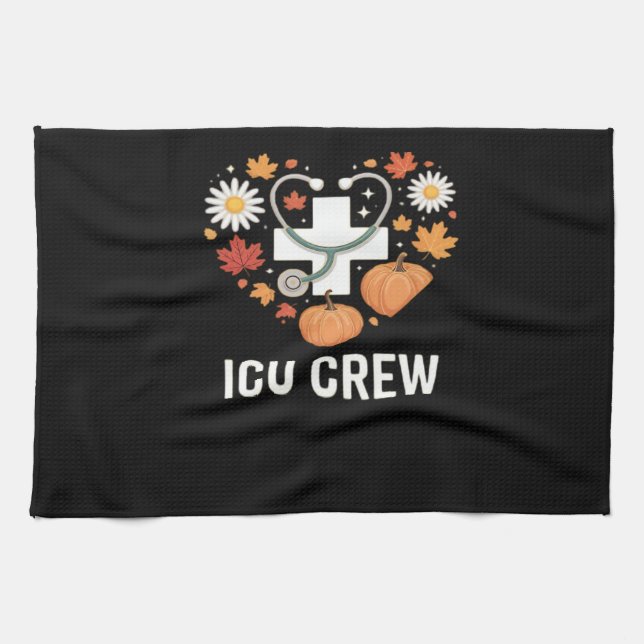 icu crew Classic T-Shirt Geschirrtuch (Horizontal)