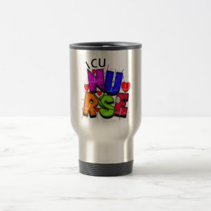 ICU Krankenschwester-Geschenke, künstlerischer QRS Reisebecher