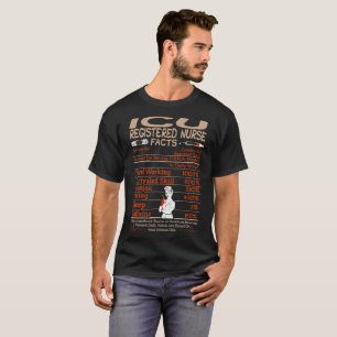 ICU Krankenschwester-Tatsachen-T-Shirt T-Shirt