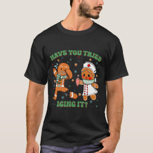 Icu-Krankenschwester Weihnachten Süßer Lebkuchen H T-Shirt