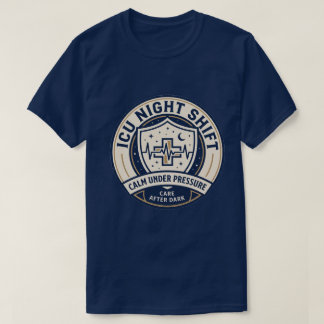 ICU-Nachtschwester-Abzeichen-Shirt | Intensivpfleg T-Shirt