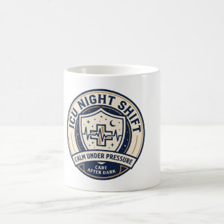 ICU-Nachtschwester-Tasse | Ruhig unter Druck | Kaffeetasse