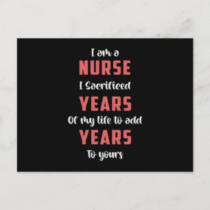 ICU Nurse Emergency Ambulance Medicine Liebe Funny Postkarte