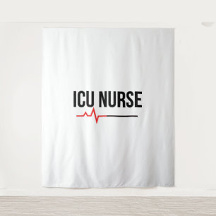 ICU Nurse Wandteppich