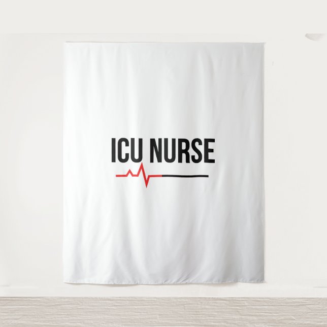 ICU Nurse Wandteppich (Vorderseite)