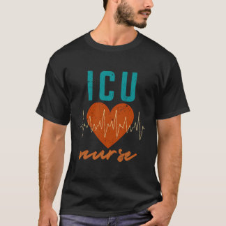 Icu Nurse Work School Nursing Funny Team Squad Gif T-Shirt
