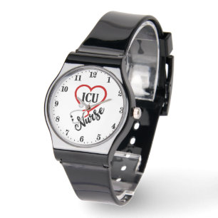 ICU Nurse Wortart Armbanduhr