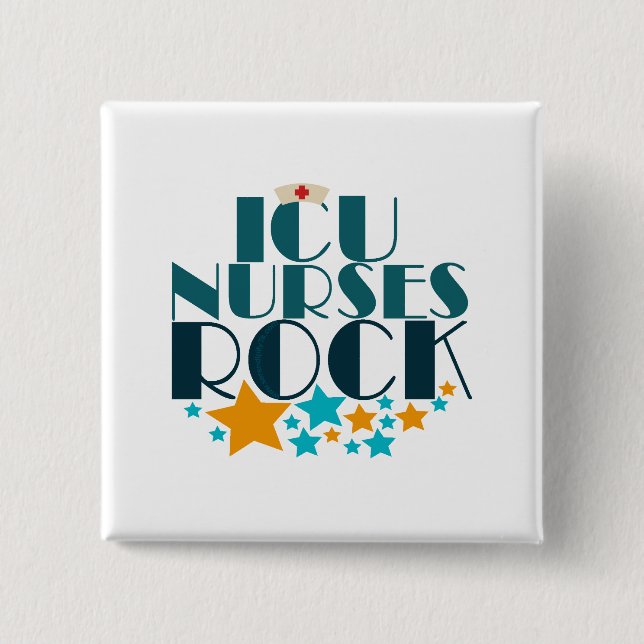 ICU Nurses Rock Button (Vorderseite)