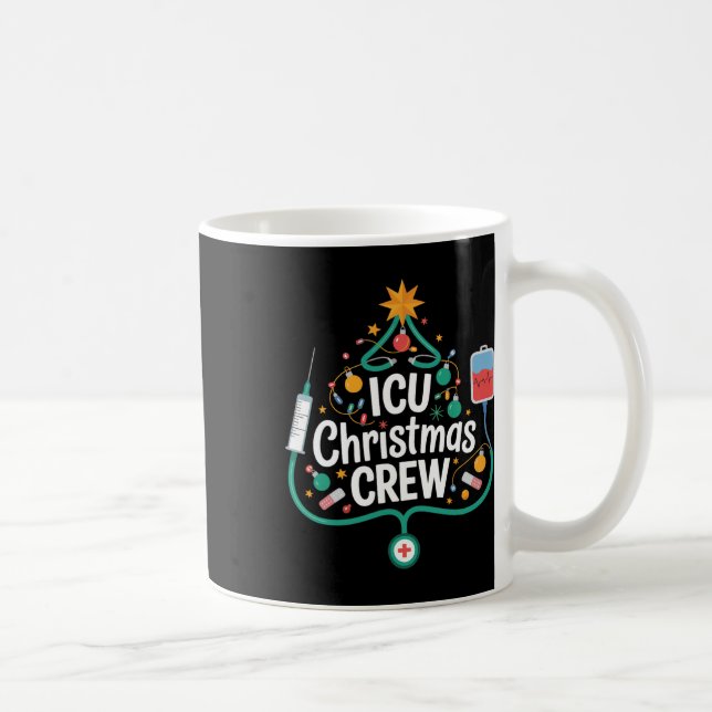 Icu Weihnachts-Crew Holiday Nurse Intensivpflege U Kaffeetasse (Rechts)
