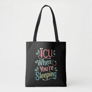 ICU Wenn du schläfst ICU Krankenpfleger Weihnachte Tasche