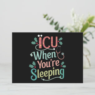 ICU, wenn Sie schlafen ICU Nurse Weihnachten