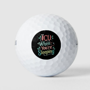 ICU, wenn Sie schlafen ICU Nurse Weihnachten Golfball