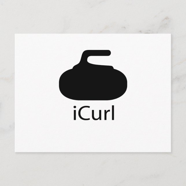 iCurl Postkarte (Vorderseite)