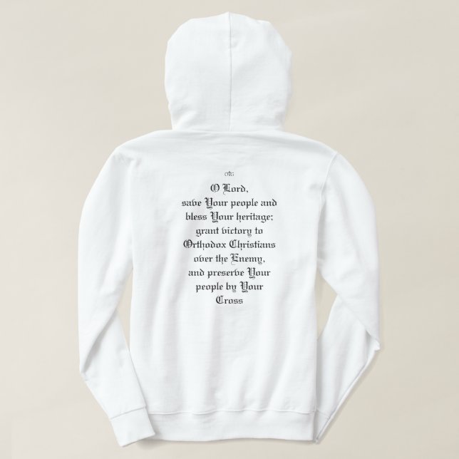 ICXC NIKA O Lord Rettete Dein Volk Hoodie (Design Rückseite)