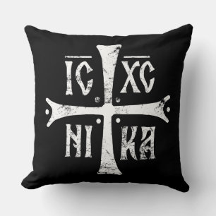 ICXCNIKA Kreuz orthodoxe Religion Christentum Symb Kissen