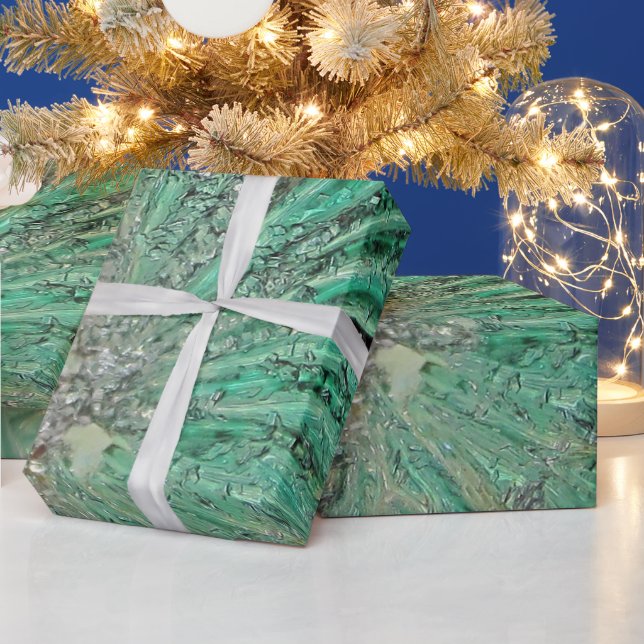 Icy Aqua Kunst, Dichtung und Musik Geschenkpapier (Feiertage)