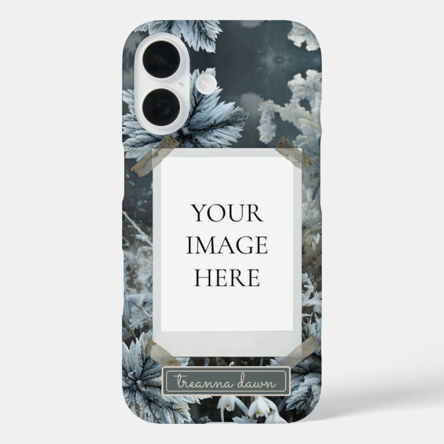 Icy Blossom iPhone 16 Hülle (Rückseite)