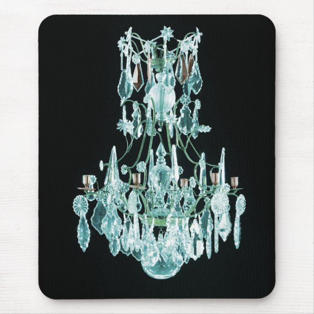 Icy Blue Chandelier Mousepad (Vorne)