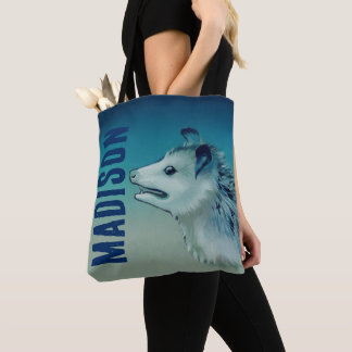 Icy Blue Feralcore Opossum Anxiety Bag Tasche