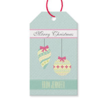 Icy Blue Graphic Polkadotted Weihnachtsschmuck