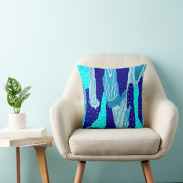 Icy Blue Ocean Kissen