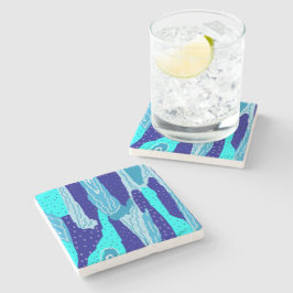 Icy Blue Ocean Steinuntersetzer