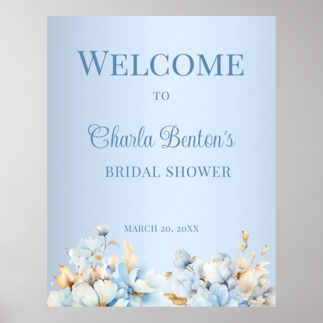 Icy Blue Romance Welcome Poster (Vorne)