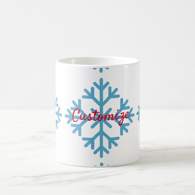 Icy Blue Snowflake Thunder_Cove Kaffeetasse (Mittel)