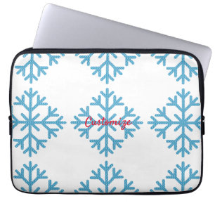 Icy Blue Snowflake Thunder_Cove   Laptopschutzhülle