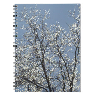 Icy Branches in Winter Blue Sky Notizblock