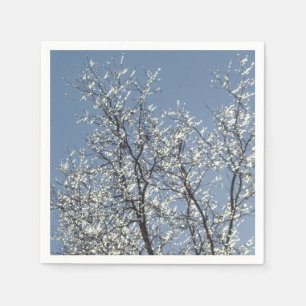 Icy Branches in Winter Blue Sky Serviette