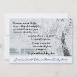 Icy Branches Winter Wonderland Wedding Einladung