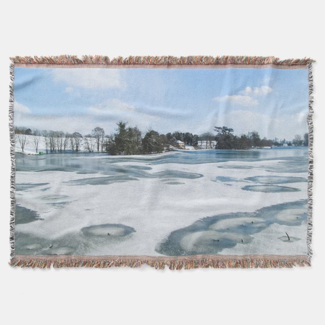 Icy English Lake - Personalisiert Decke (Vorderseite)