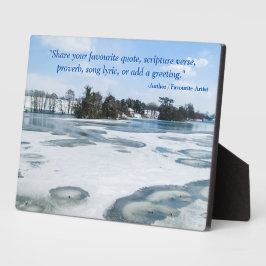 Icy English Lake - Personalisiert Fotoplatte