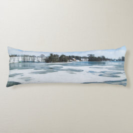 Icy English Lake - Personalisiert Seitenschläferkissen
