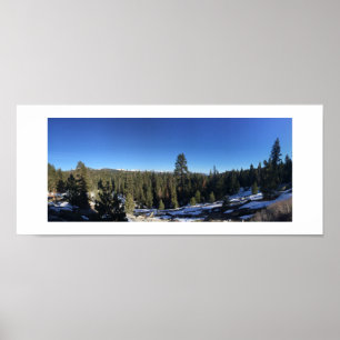 Icy Forest Panorama-Farbfotografie Poster