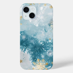 Icy Gold Flurry Phone Case