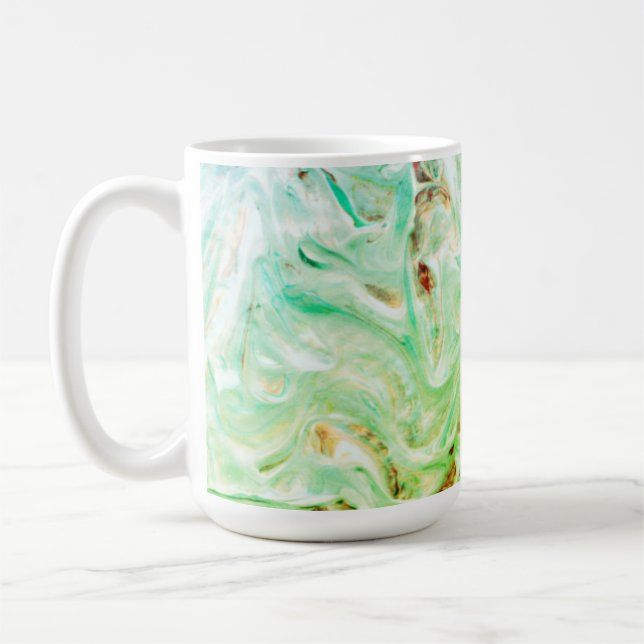 Icy Green Wirbel Kaffeetasse (Links)