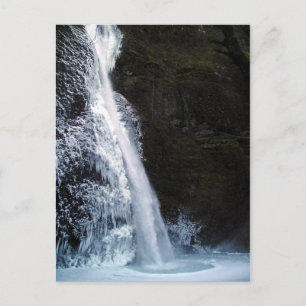 Icy Horsetail Falls Postcard Postkarte